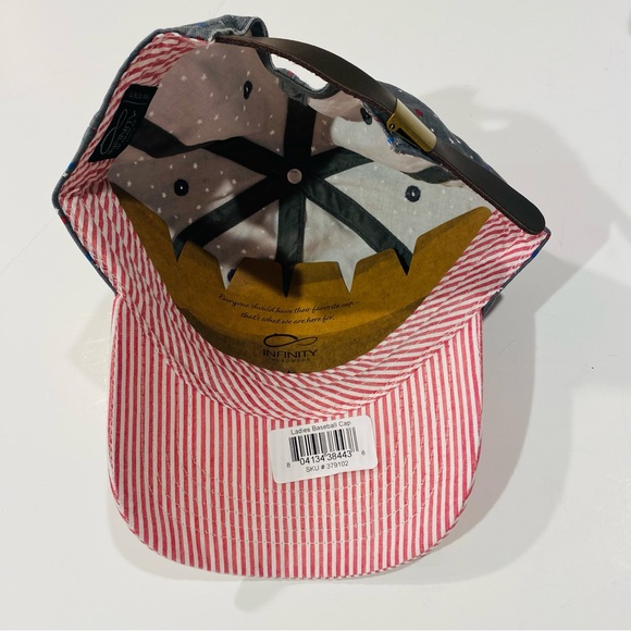 Infinity Her Headwear America Flag Baseball Cap Adjustable Strap - Picture 8 of 11